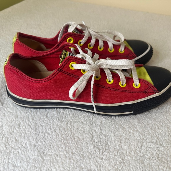 Converse Red and Yellow Sneakers - Picture 6 of 10
